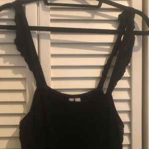 Black summer maxi dress